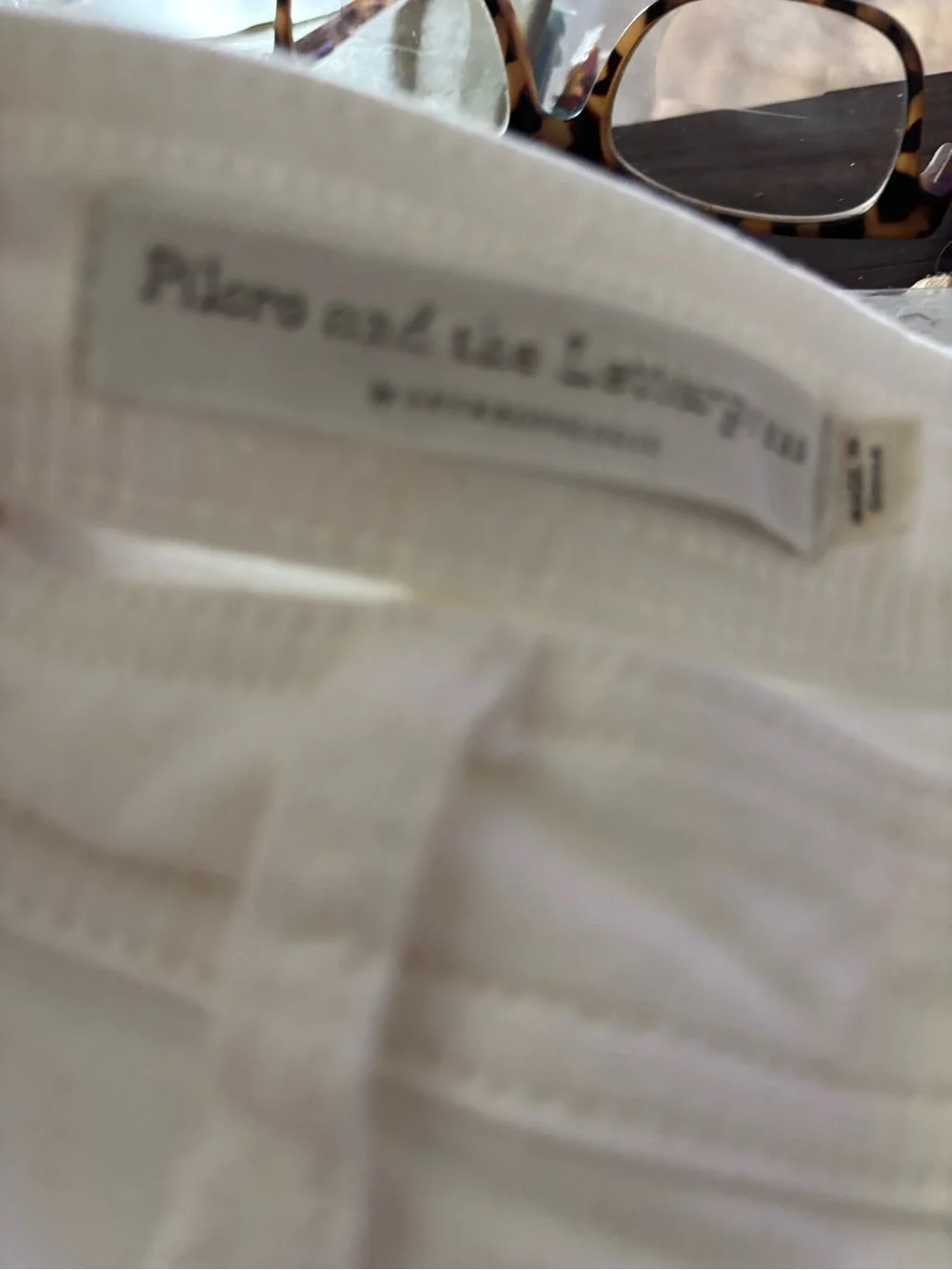 Pilcro Slim Straight Jeans in White